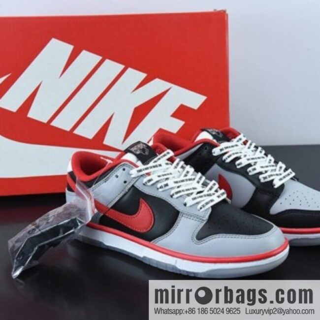 Nike SB Dunk Low \"CAU Athletics\" black gray red, university joint low-top casual board shoes, item number: DR6189 001