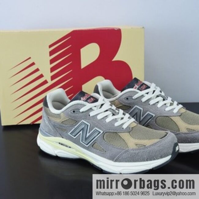 New Balance 990 V3 Gray Brown American Official Vintage Leisure Sports Jogging Shoes Item Number: M990TG3