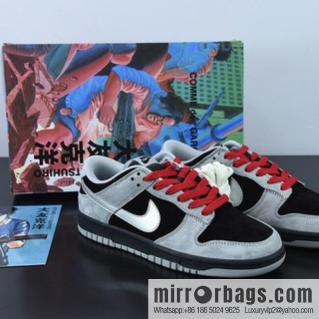 Otomo Katsuhiro x Nike SB Dunk Low \"Steamboy OST\" Suede Black Red, Dunk Series Item Number: DD3699-008