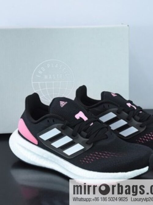 o_1gfqdompi1g8c150p1b84jba1mks76-800x800ioyre3zm5du55457_20250718234944.jpg AD Pureb Boost hd Wnte U MEN new color scheme UB8.0 black and white pink women sneakers Part Number: HQ1458