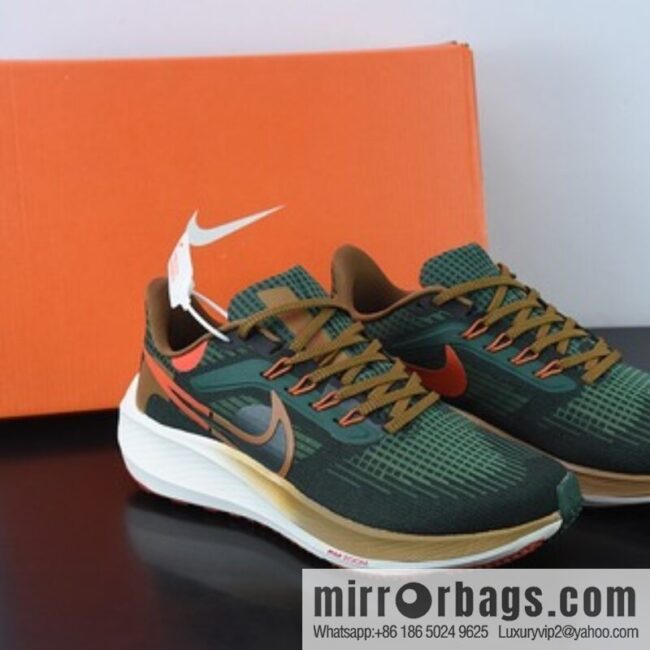 NK Air Zoom Pegasus 39 🥰 Dark Green/Orange \"39th Generation Super Pegasus Turbo Marathon Casual Sports Jogging Shoes\" Mesh Dark Green Orange \"DO9500-300