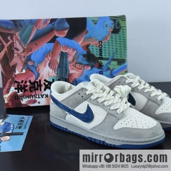Otomo Katsuhiro x NK SB Dunk Low \"Steamboy OST\" Otomo Katsuhiro, suede gray-blue casual sneakers, item number: FF0918 012