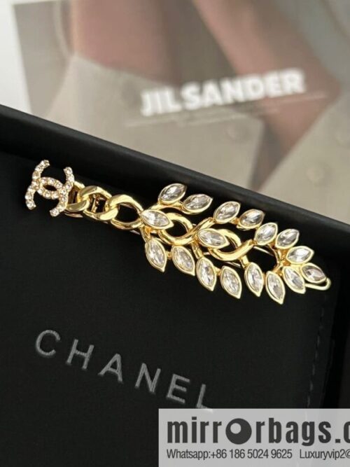 New Chanel double c gold wheat ear hairpin hairpin