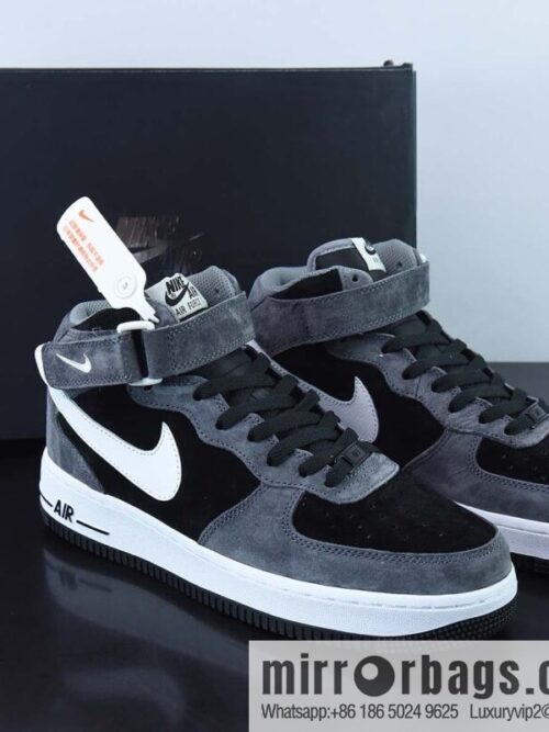 Nike Air Force 1 MID \'07 all suede, dark gray color scheme Air Force One medium help item number: QT3369-996