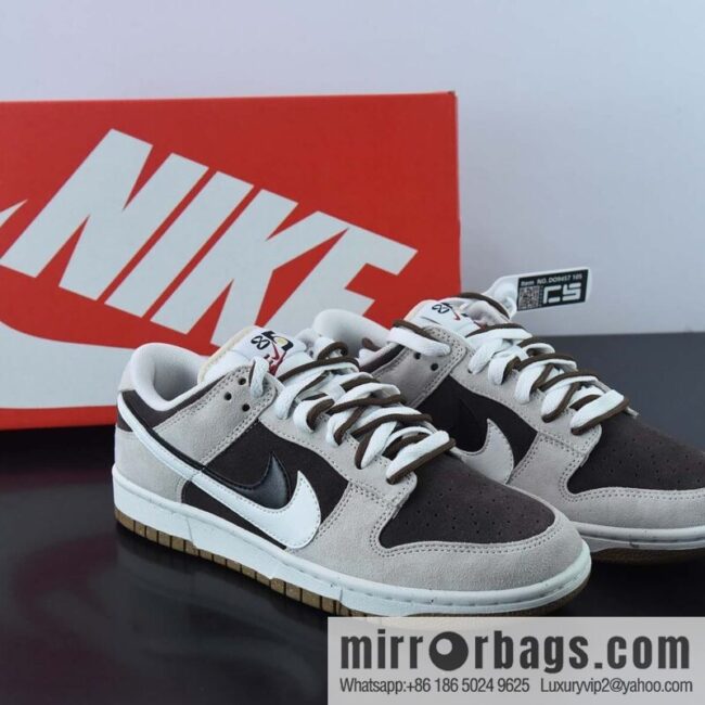 Frame Skate x Nike SB Dunk Low \"Habibi\" white and black double hook, dunk series Vintage low-top casual sports skateboard shoes. Item number: DD9457 105