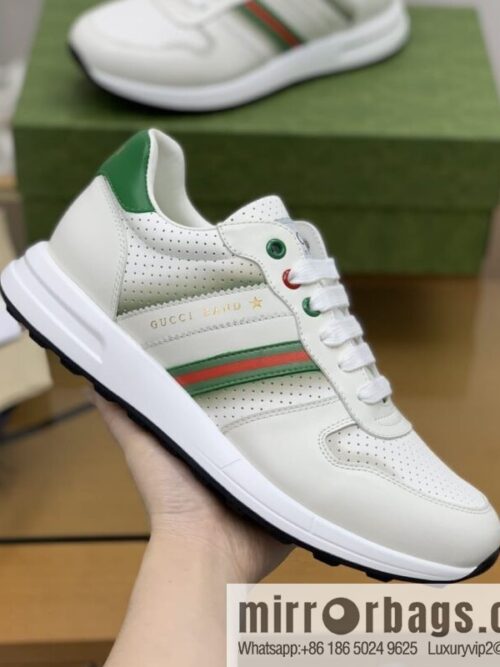 Gucci Gucci color matching double G men\'s sports running shoes