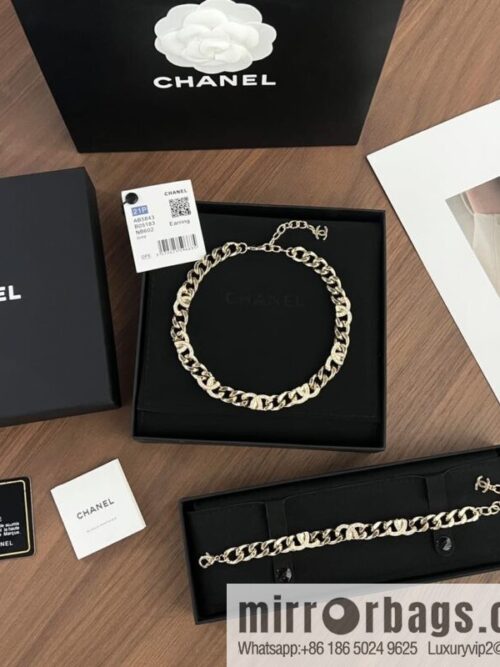 New ☑️ Chanel semi-double c chain strap bracelet necklace