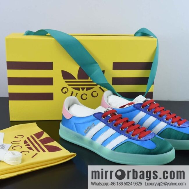 wsxc1669459570681_4-800x800ylnnldnwyuf45880_20250718032702.jpg Adidas x GUCCI heavy joint clover logo iconic low-top casual board shoes