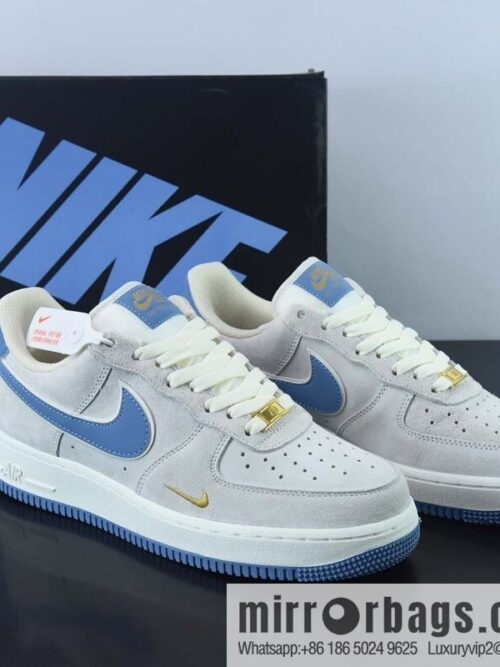 wsxc1669550792633_4-800x800m5bu21bplus45770_20250718032539.jpg Nike Air Force 1 Low \'07 small hook blue suede, Air Force No. 1 low-top casual board shoes, item number: KK5636-210