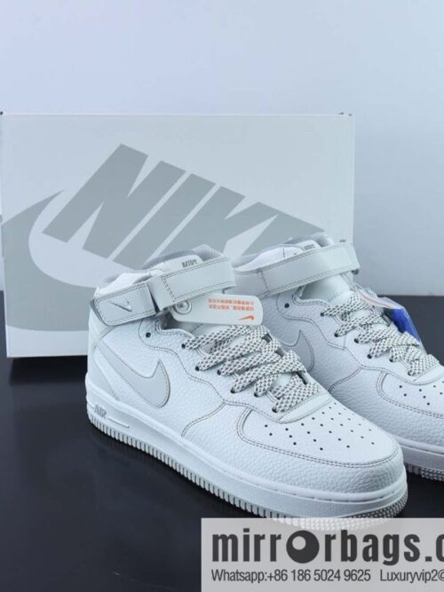 wsxc1669550801602_4-800x800j2ag5b3cbd445737_20250718032514.jpg Nike Air Force 1 Mid Mark line Gypsy, ice gray color scheme Air Force No. 1 middle help basketball shoes Item number: MK0619-211