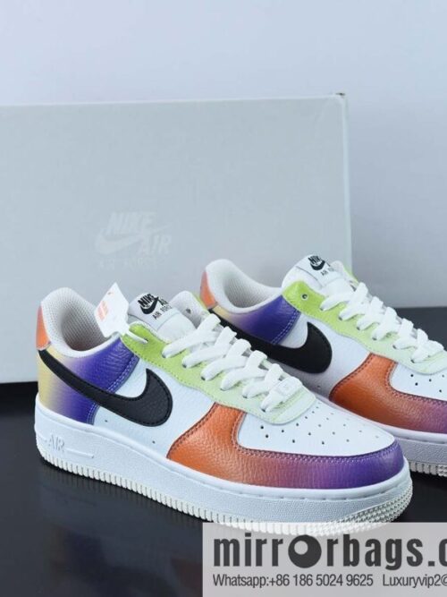 wsxc1669638099176_4-800x800rx1xgwseov245616_20250718032341.jpg NK Air Force 1 \'07 Low \"White/Black-Bright Maroon\" Air Force One Classic Versatile Casual Sports Shoes \"leather (fabric) white and black gradual change tie-dye\" Item number: FD0801-100