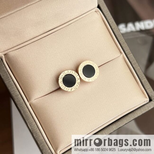 BVLGARI Bulgari round cake earrings