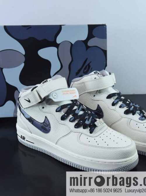 wsxc1669896011908_4-800x800ja2a4hdt1fd44286_20250718030221.jpg Bape × Nike Air Force 1 Mid \"Black camouflage color scheme\" Air Force One mid-top casual sneakers, size: 36-45 Item number: AP3696-023