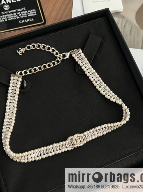 New ☑️ Chanel double c pearl necklace