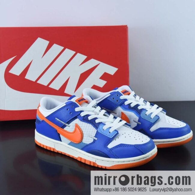 wsxc1670068935573_4-800x800p4sjou2gntq44176_20250718030057.jpg Nike SB Dunk Scrap Low \"Knicks\" Slam Dunk Series Low Top Classic Versatile Casual Sports Shoes \"patchwork Blue Orange White\" DM0128-100