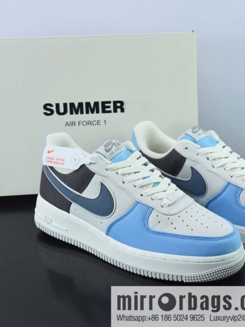 wsxc1670158450506_4-800x8004fssae0fuvc43934_20250718025753.jpg NIke Air Force 1 \'07 Light Blue Cloth Air Force One Low Top Casual Shoes Item Number: DG2296-024