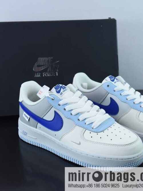 wsxc1670158457938_4-800x800e2upelofo5243890_20250718025720.jpg Air Force 1 \'07 Low \"lvory Hyper Royal\" Air Force One \"leather (fabric) beige blue\" low-top casual shoes FB1844-222