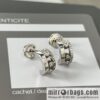 Messika MOVE Full Diamond Three Diamonds, stud earrings