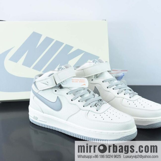 wsxc1670587930679_4-800x800thbtfx45p3k41545_20250718022706.jpg NK Air Force 1 \'07 Mid \"Beige/Grey\" Air Force One Classic Medium Help Versatile Casual Sports Board Shoes \"leather (fabric) beige soot\" PA0920-608