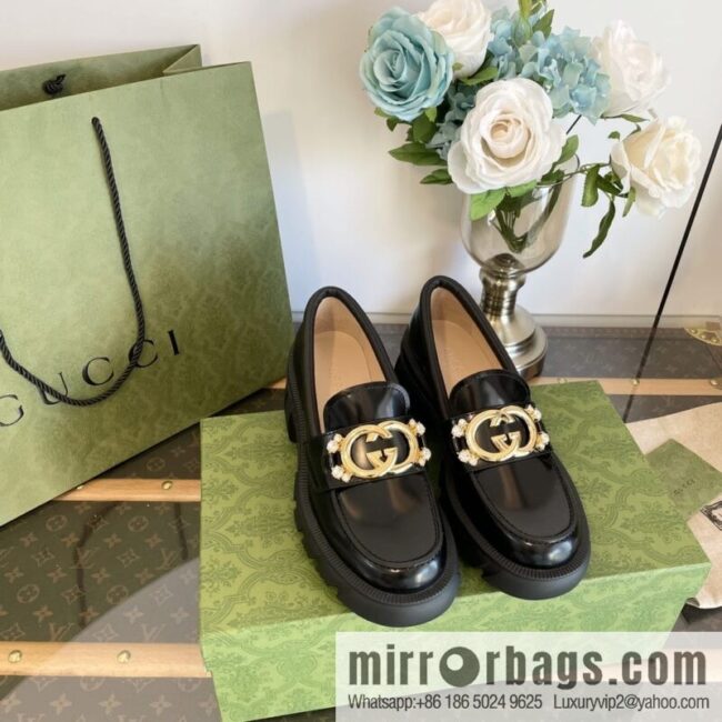 wsxc1671971501218_1-800x8002st4ovtaqia38823_20250718015630.jpg Gucci Gucci Double G Diamond Buckle Thick Bottom Loafers