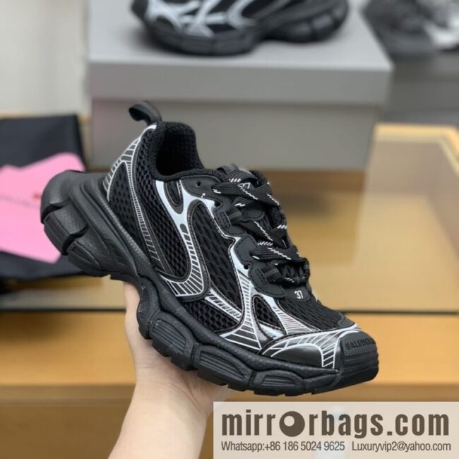 Balenciaga BALENCIAGA uses mesh patchwork Unisex His & Hers thick-soled sneakers