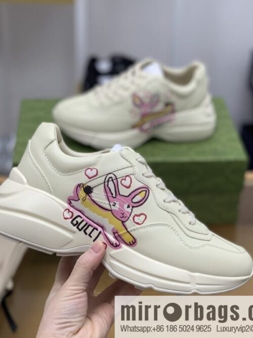 Gucci Gucci [New G Replica Luxury Handbag High Version] Unisex Vintage sneakers