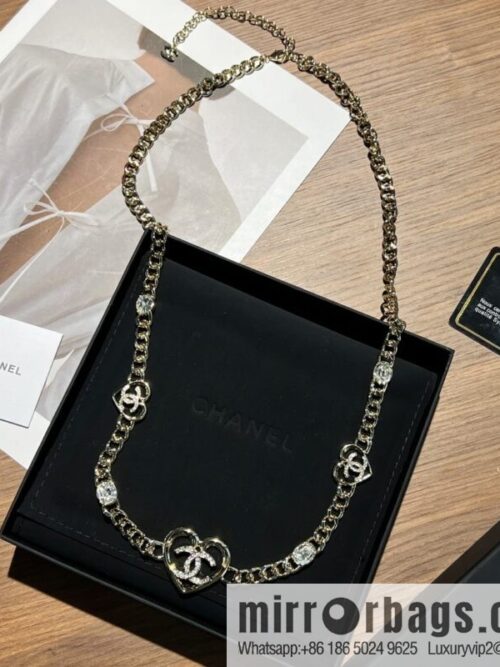 wsxc1672750121935_0-800x800clacg3swvfh198408_20250709035122.jpg New ☑️ Chanel double c peach heart love waist belt waist chain necklace