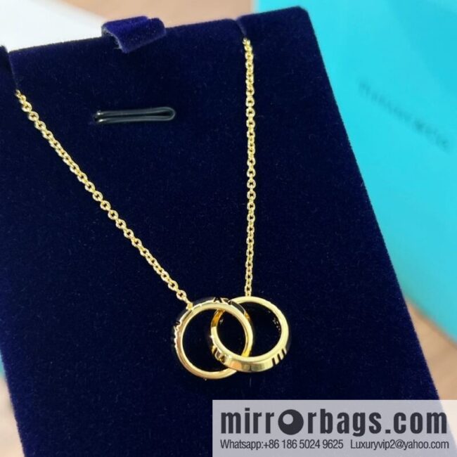 New ☑️ Tiffany & Co. X double ring necklace