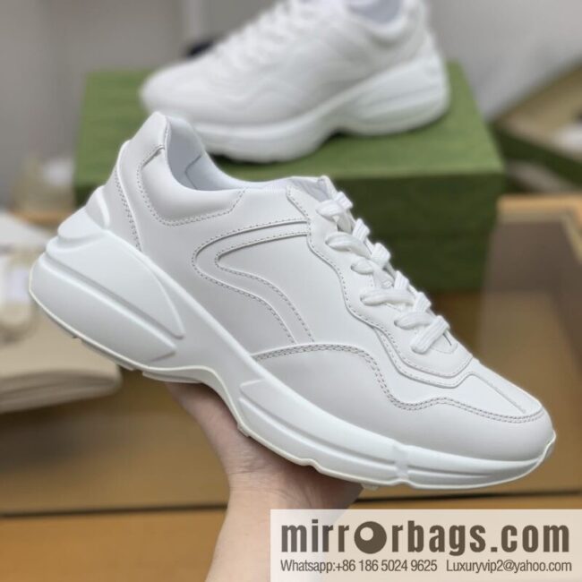 Gucci Gucci [G Replica Luxury Handbag High Version] Unisex Vintage sneakers