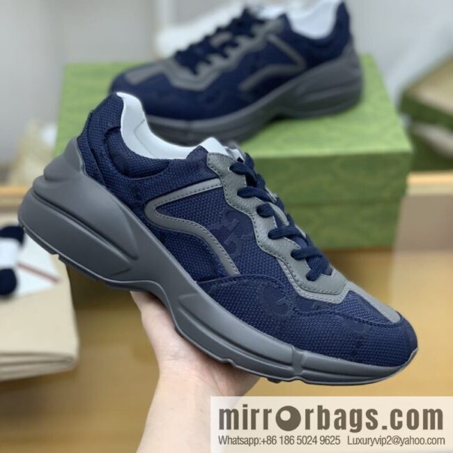Gucci Gucci [G Replica Luxury Handbag High Version] Unisex Vintage sneakers