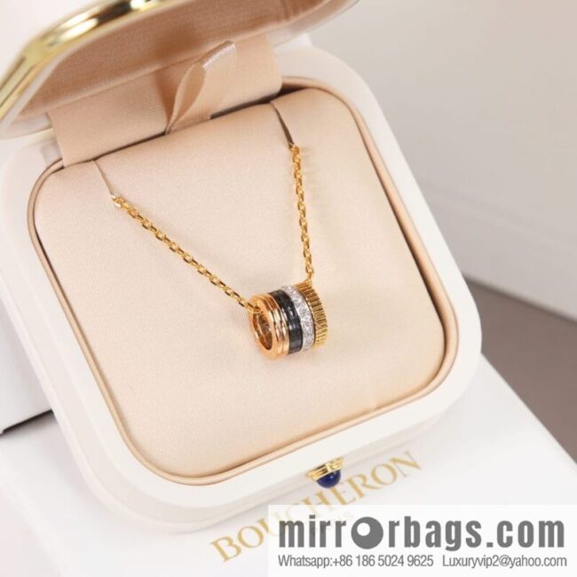 New BOUCHERON/Boucheron Quatre Classique series, the same as Zhou Dongyu, ceramic necklace