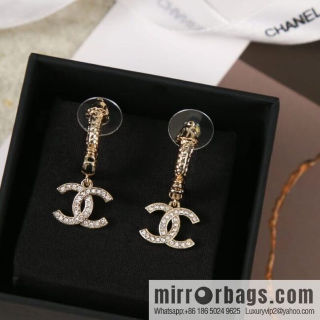 New ☑️ Chanel c2 double c stud earrings