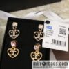New ☑️ Chanel c2 peach heart love stud earrings