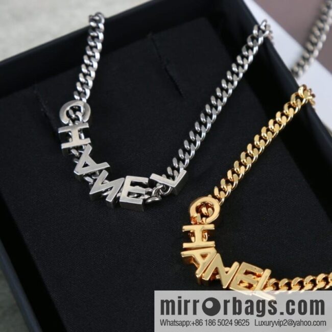 New ☑️ Chanel medieval chain strap letter necklace