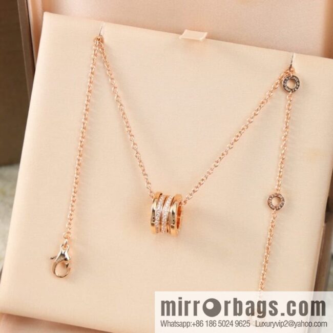 BVLGARI Bulgari double row drill cut-out necklace