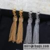 Saint Laurent YSL fringed earrings