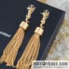 Saint Laurent YSL fringed earrings