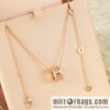 BVLGARI Bulgari double row diamond spring necklace