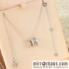 BVLGARI Bulgari double row diamond spring necklace