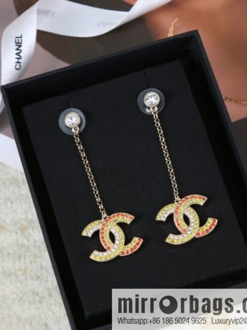 wsxc1676377614036_0-800x800myh5m0vtao2194391_20250709015007.jpg New ☑️ Chanel c2 double c colored diamond stud earrings