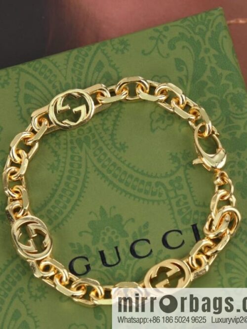 wsxc1676463975607_1-800x800irjfjl5mp4y194303_20250709014709.jpg New Gucci Gucci gold interlocking enamel double G bracelet