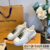 LV/Louis Vuitton 𝟐𝟎𝟐𝟐|𝐓𝐢𝐦𝐞 𝐨𝐮𝐭 series rhinestone logo white shoes