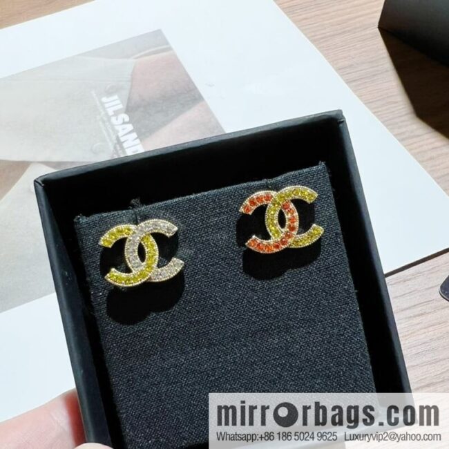 wsxc1676982290862_2-800x8004i5c0vs4my3191191_20250709001349.jpg New ☑️ Chanel c1 double c color diamond color matching earrings