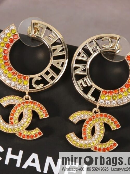 wsxc1676982331628_0-800x800eftgm1nd1jk191169_20250709001307.jpg New ☑️ Chanel c2 double c colored diamond round stud earrings