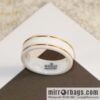 New Gucci gucci double G black and white ceramic ring