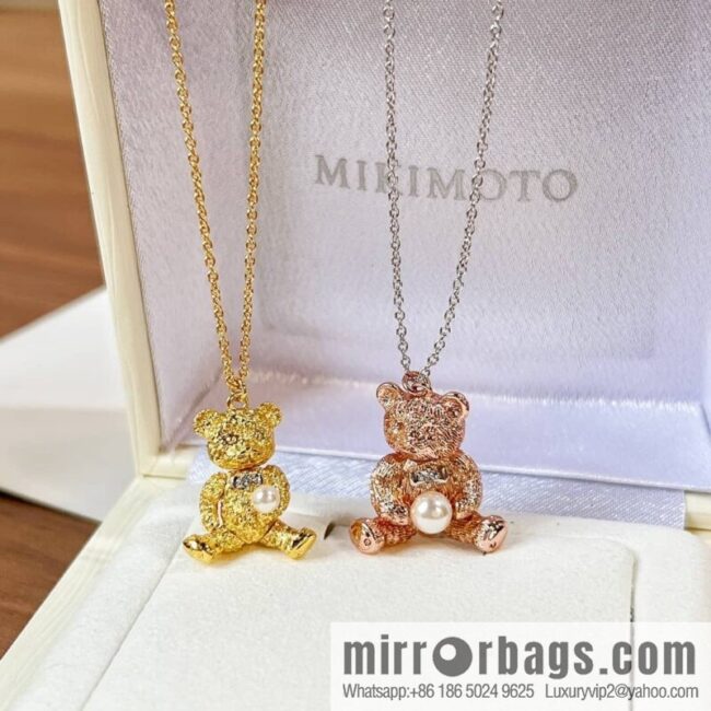 New Mikimoto bear 🐻 necklace