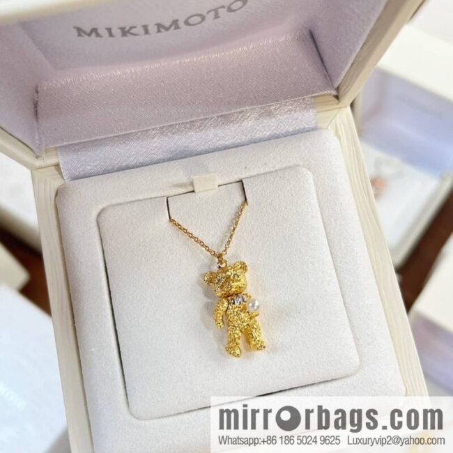 New Mikimoto bear 🐻 necklace
