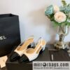 Chanel Xiaoxiang rhombus color matching thick-heeled sandals