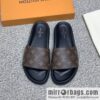 LV/Louis Vuitton uses classic PVC with black outsoles to form men\'s sneakers