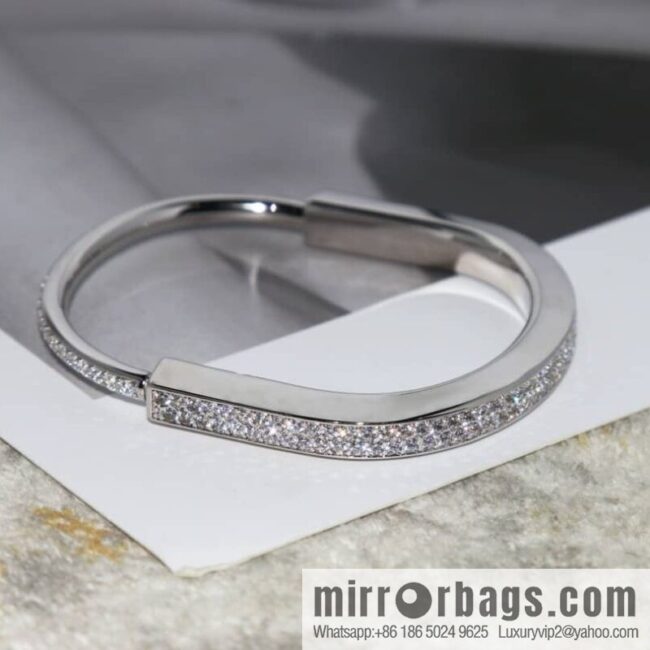 Tiffany Lock Full Drill, Half Drill, Spaced Drill, Glossy Lock Bracelet Bracelet